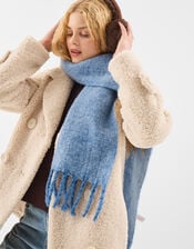 Super Soft Plain Scarf, Blue (BLUE), large