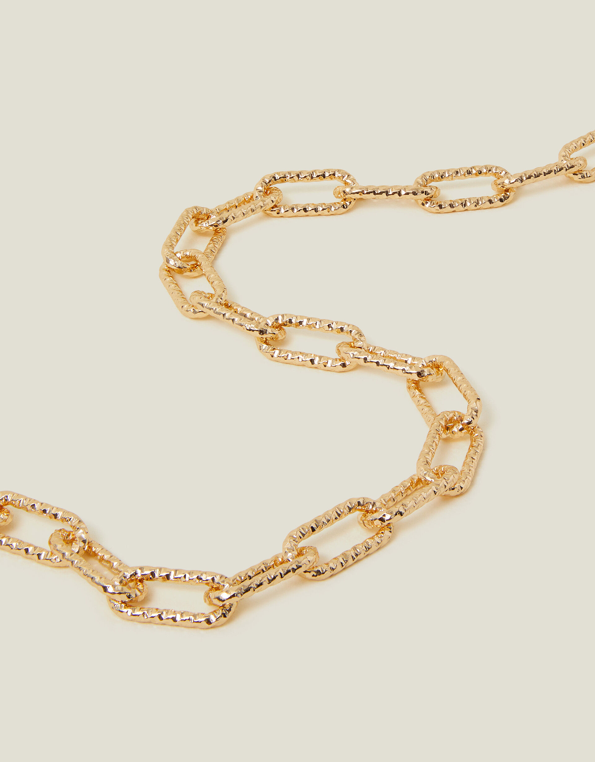 accessorize Textured Mini Link Chain Necklace