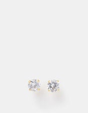 14ct Gold-Plated Large Bling Stud Earrings, , large