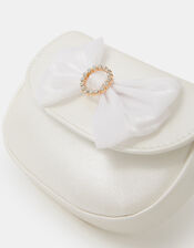 Girls Diamanté Buckle Bow Bag, , large