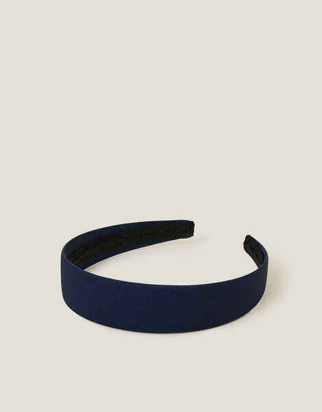 Thick Denim Headband, Blue (NAVY), large