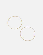 14ct Gold-Plated Extra Large Hoop Earrings, , large