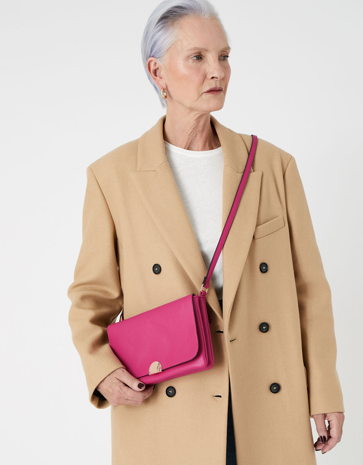 Callie Cross Body Bag Pink Crossbody Bags Accessorize ROI