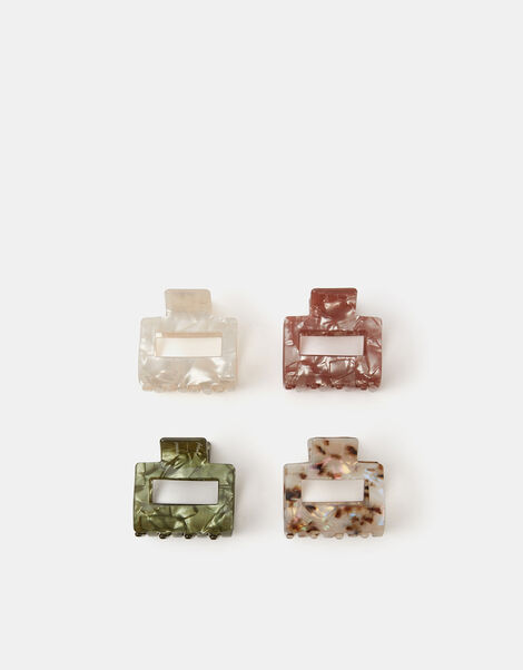 4-Pack Square Resin Claw Clips, , large