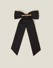 Heart Bow Barrette Hair Clip, , large