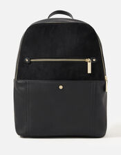 Beth Suedette Backpack , Black (BLACK), large