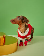 Santa Dog Booties, Red (RED), large