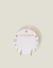 10-Pack Diamant&eacute; Star Stud & Hoop Earrings, , large