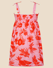Girls Fruity Floral Dress, Pink (PINK), large