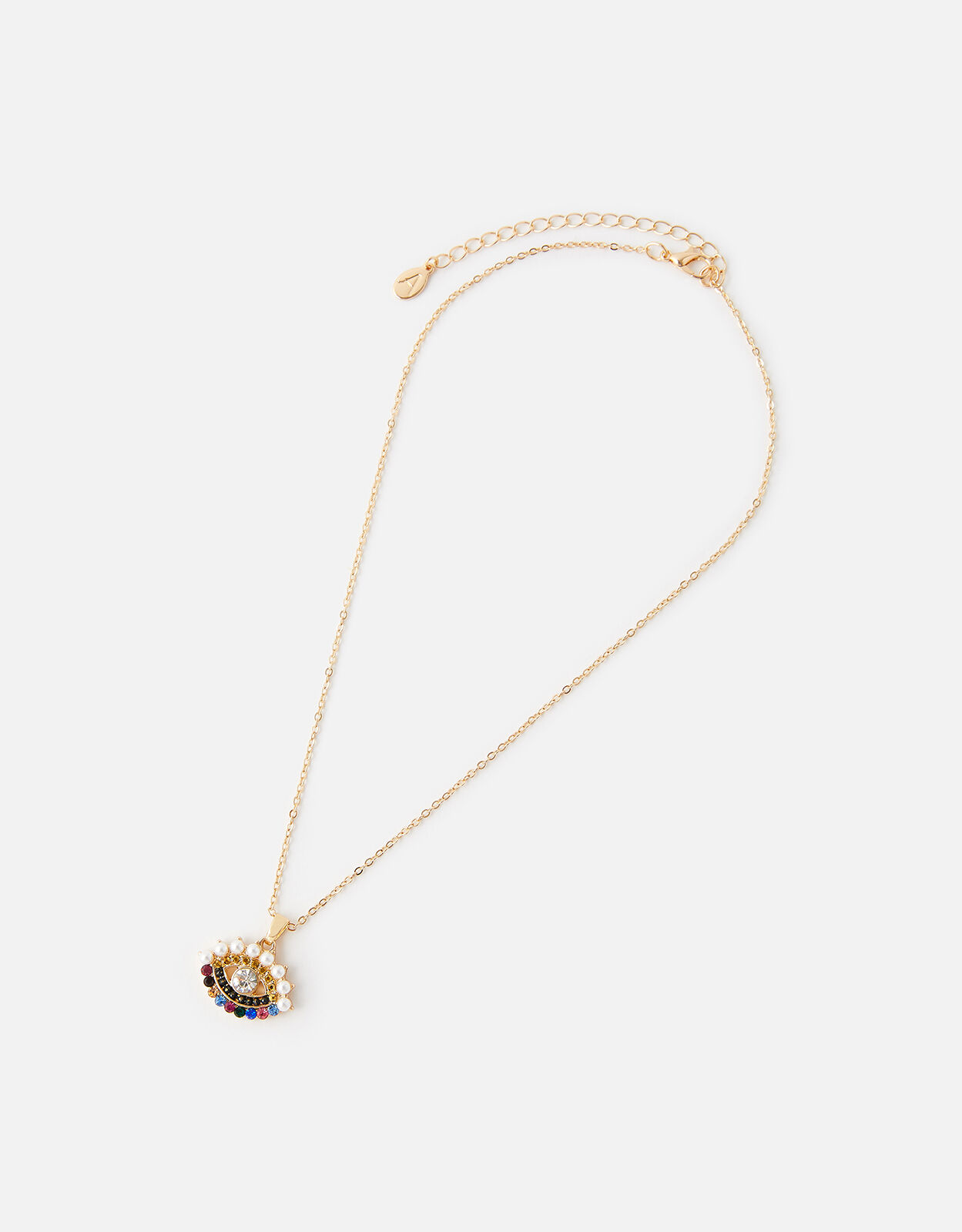 Island Vibes Rainbow Evil Eye Necklace Pendant necklaces