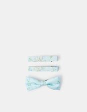 3-Pack Girls Floral Hair Clips Set, , large