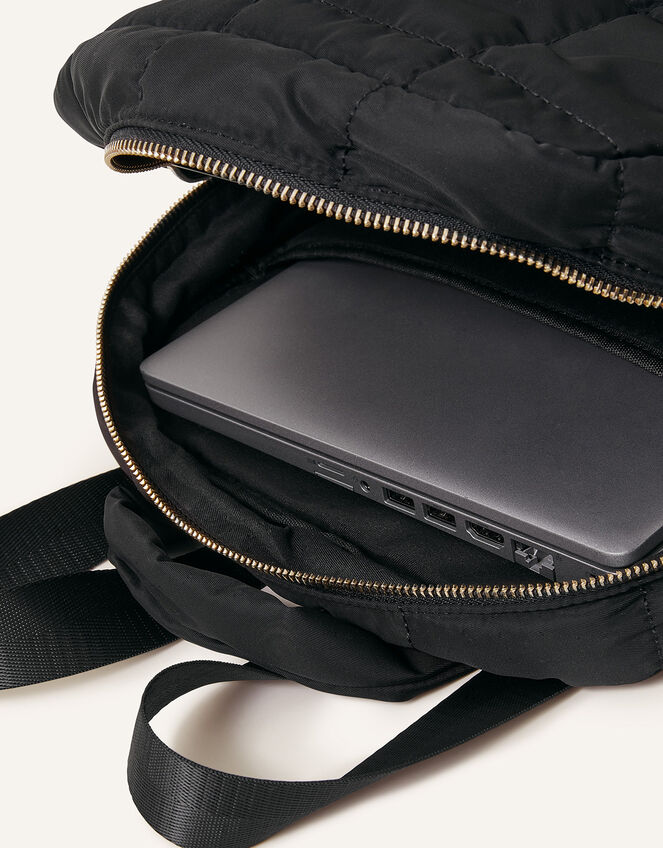 Quilted Nylon Laptop Backpack Backpacks Accessorize UK
