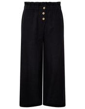 Cotton Beach Trousers, Black (BLACK), large