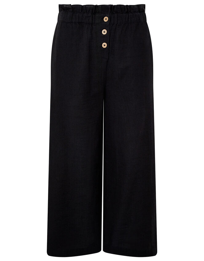 Cotton Beach Trousers, Black (BLACK), large
