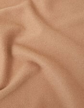 Plain Tassel Scarf, Natural (NATURAL), large