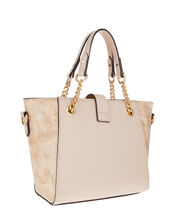 Katie Handheld Animal-Print Bucket Bag, Pink (PINK), large
