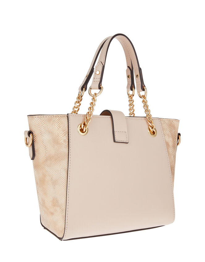 Katie Handheld Animal-Print Bucket Bag, Pink (PINK), large