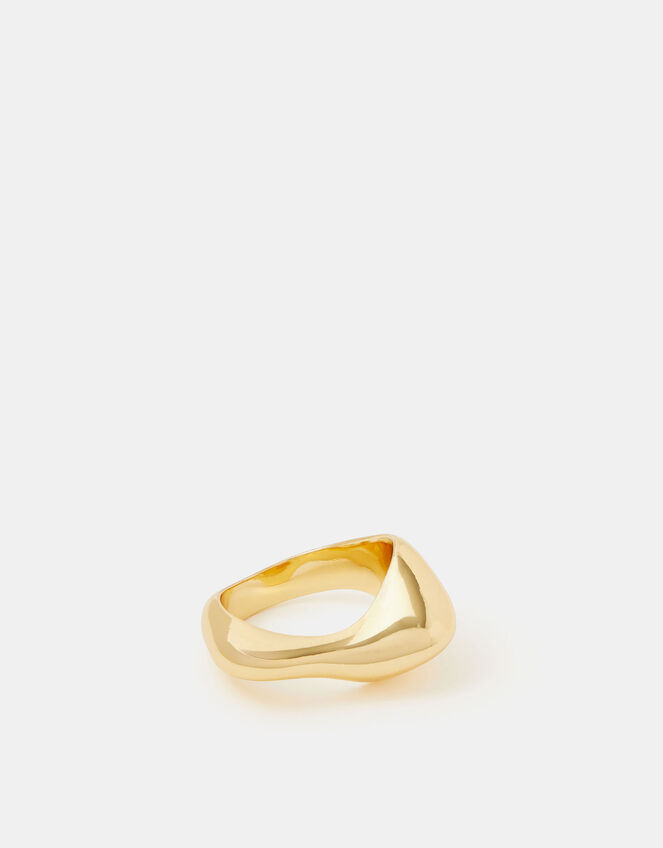 14ct Gold-Plated Sculptural Ring, Gold (GOLD), large