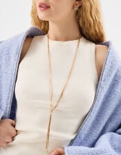 Slinky Lariat Necklace, Gold (GOLD), large