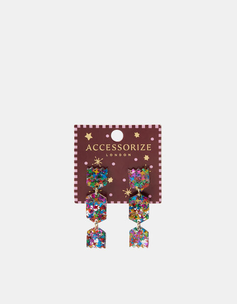 Christmas Cracker Drop Earrings, , large