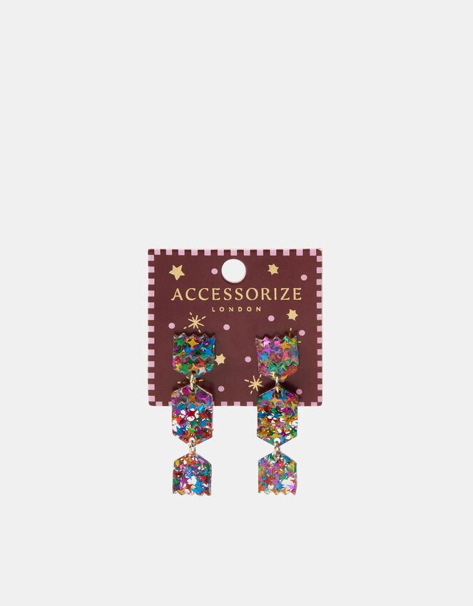 Christmas Cracker Drop Earrings, , large