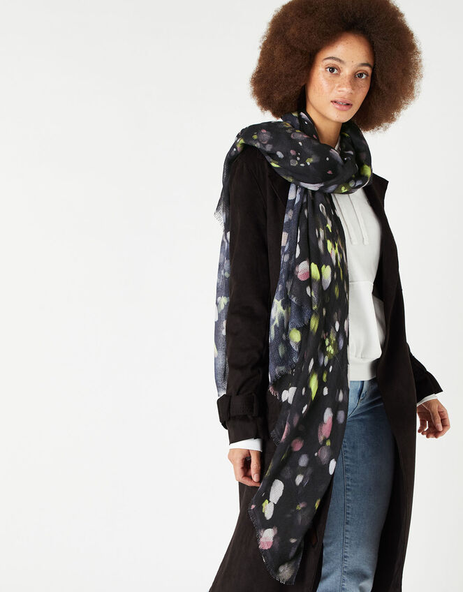 Solar Brushstroke Print Scarf, , large