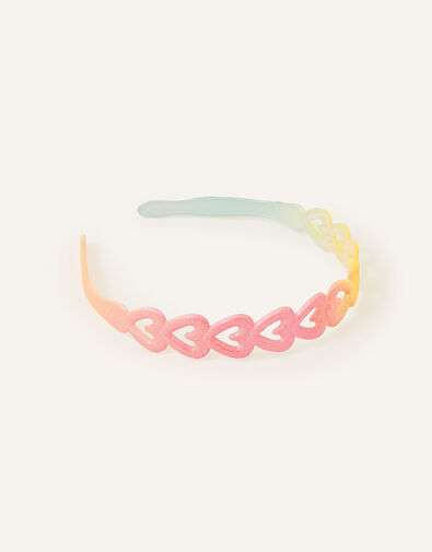 Kids Ombre Sparkle Heart Headband, , large