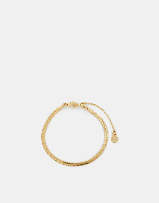 14ct Gold-Plated Omega Chain Bracelet, , large