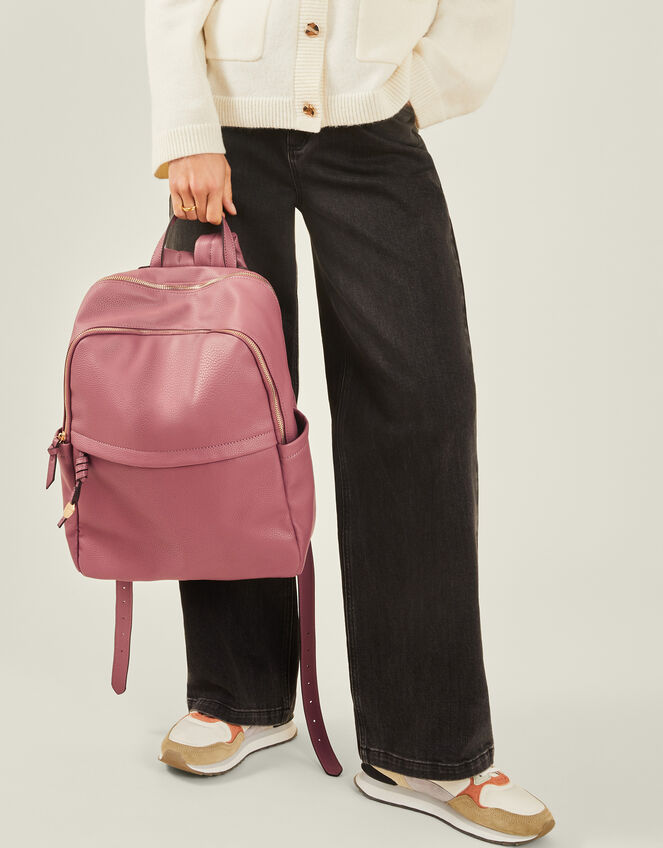 Zip Around Backpack, Purple (RASPBERRY), large