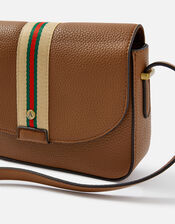 Webbing Cross-Body Bag, Tan (TAN), large