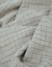 Modern Square Print Blanket Scarf, , large