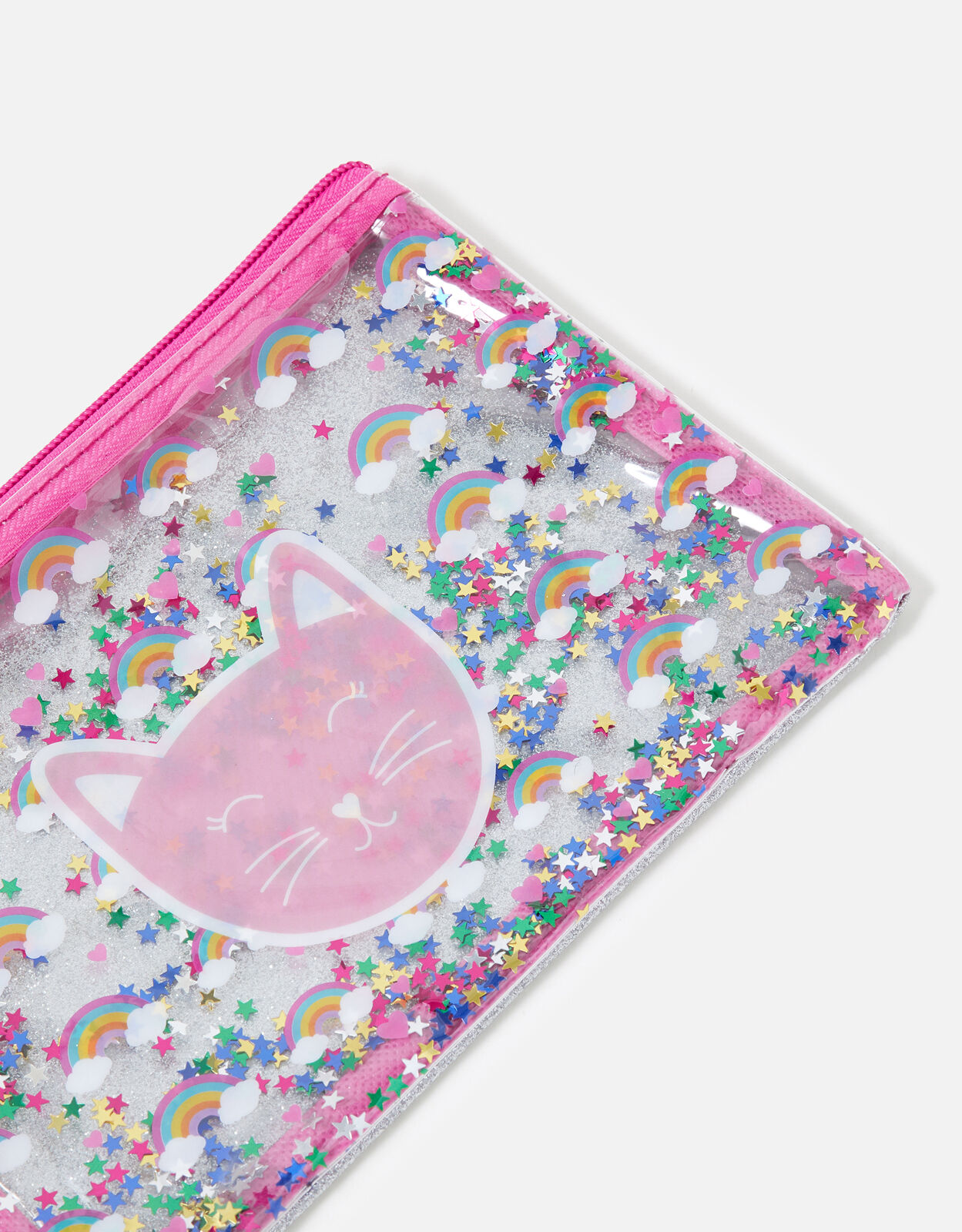 Cool Cat Glitter Pencil Case