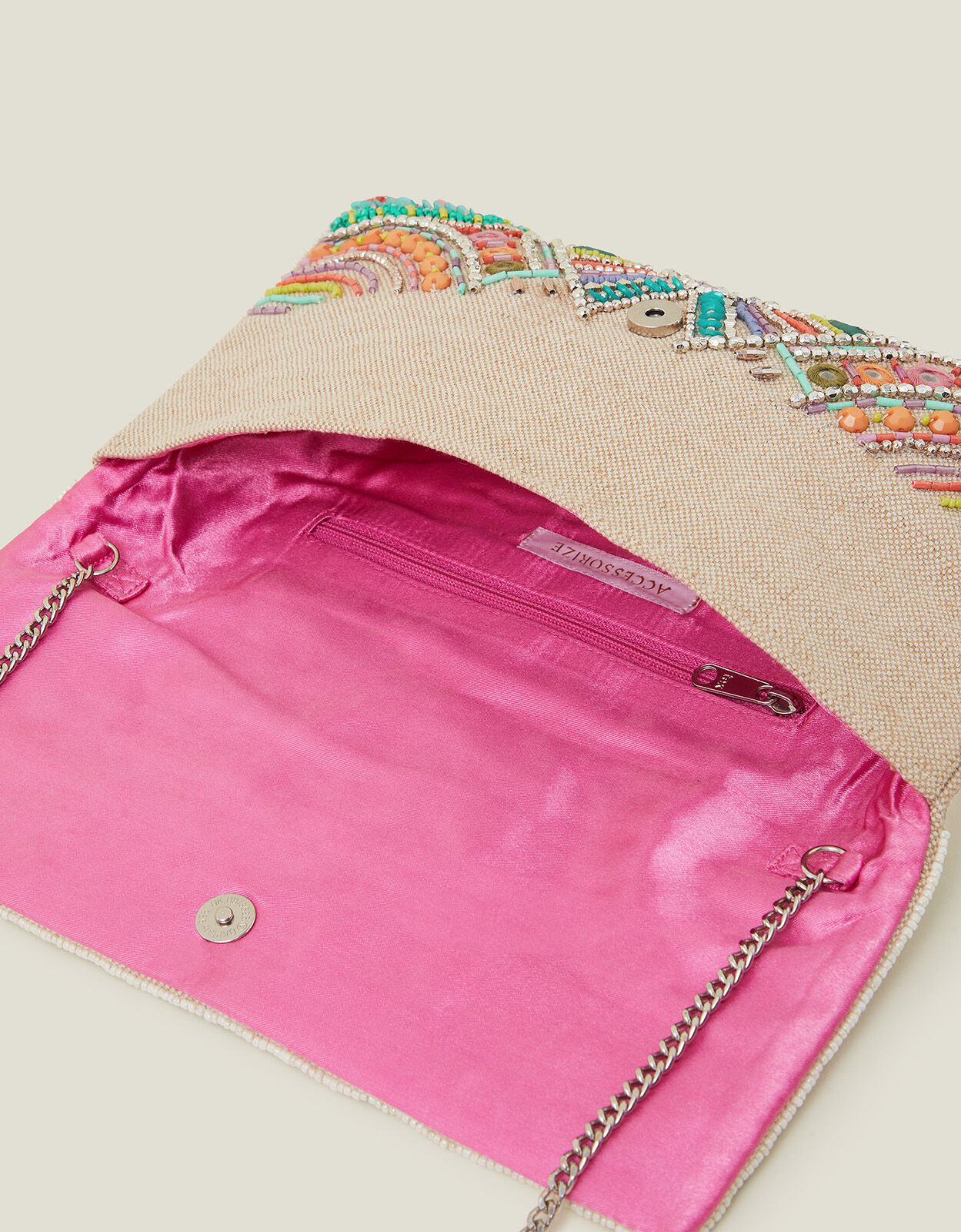 Accessorize pink clutch bag shop