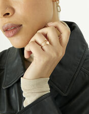 Crystal and Heart Stacking Rings, Gold (GOLD), large