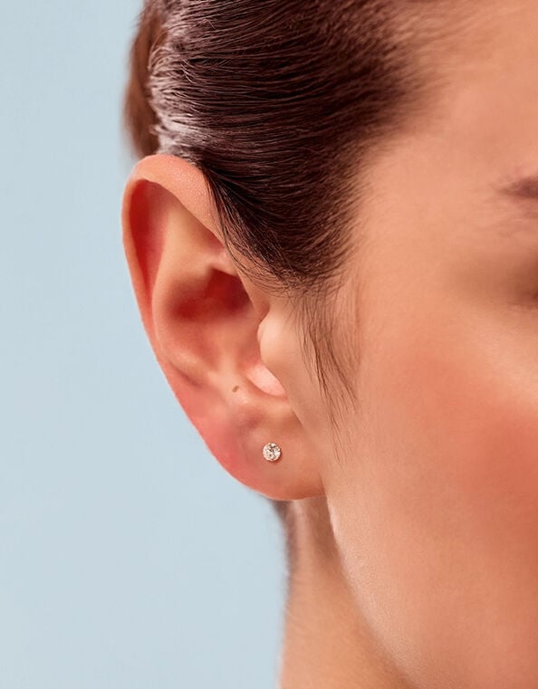 Lab Grown Diamond 0.1ct Single Stud Earring 9ct Gold, , large