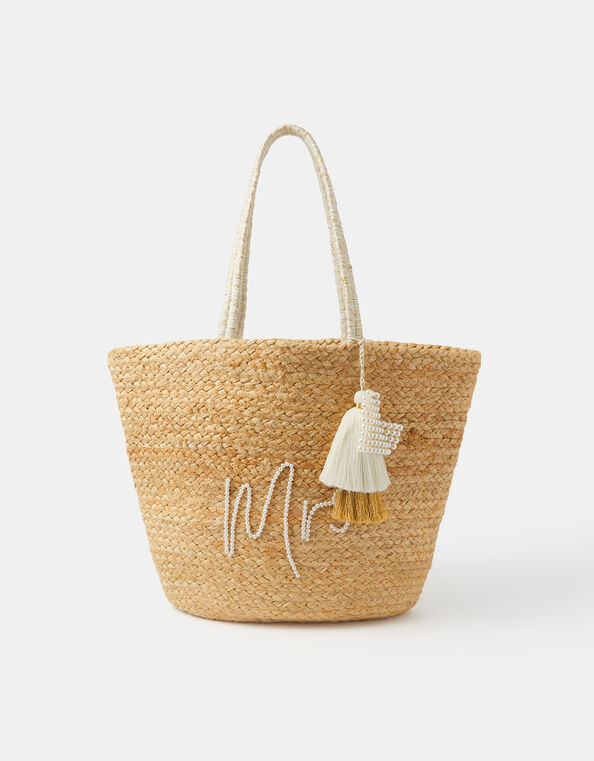 Mrs Jute Beach Bag, , large