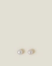 Sterling Silver Freshwater Pearl Studs, , large