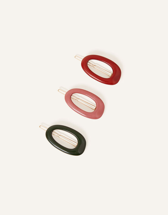 Oval Hair Clips Set of Three | Hair clips | Accessorize UK