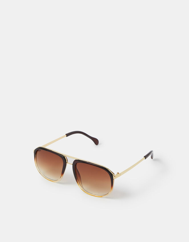 Ombr&eacute; Aviator Sunglasses, , large