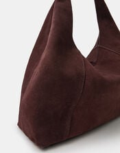 Slouchy Suede Shoulder Bag, , large