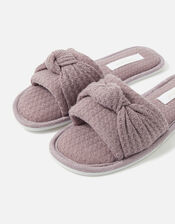 Waffle Twist Mules, Mink (MINK), large