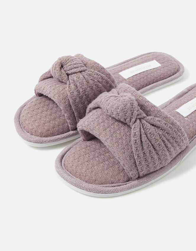 Waffle Twist Mules, Mink (MINK), large
