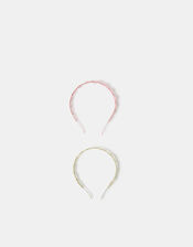 2-Pack Girls Flower Hairbands, , large