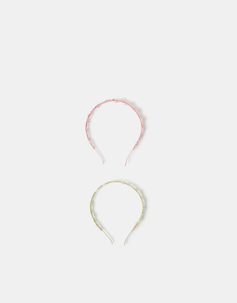 2-Pack Girls Flower Hairbands, , large