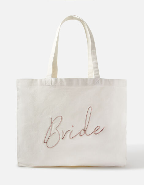 Bride Embroidered Shopper Bag, , large