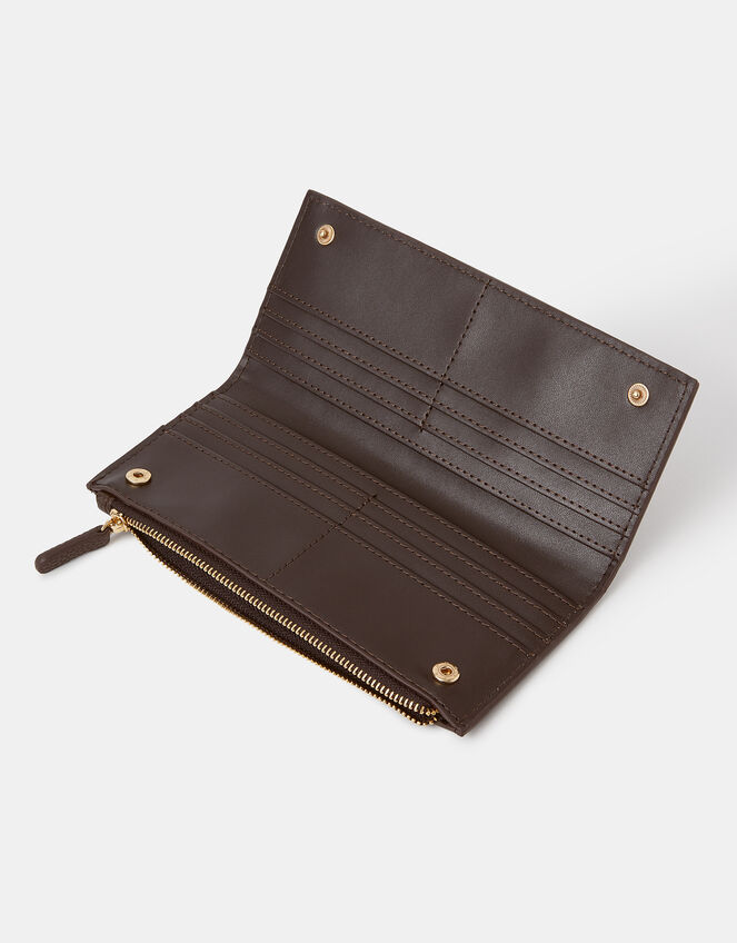 Large Woven Zip Purse, , large