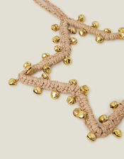 Raffia Star Bell Christmas Tree Decoration, , large
