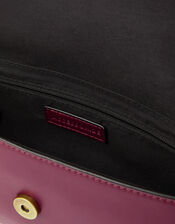 Snaffle Crossbody Bag, Red (BURGUNDY), large