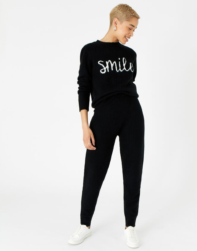 Lounge Knit Joggers, Black (BLACK), large