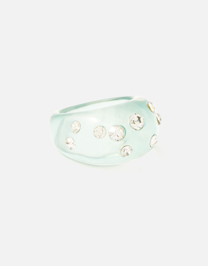 Crystal Jelly Ring, Green (GREEN), large